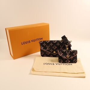 Louis Vuitton Felicie Strap & Go Black Pink